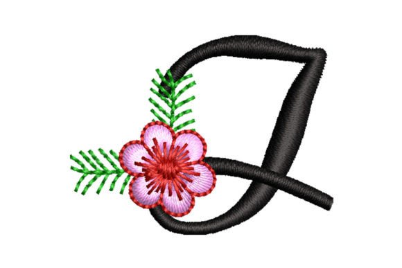 Floral Letter I