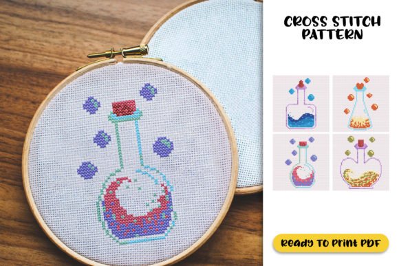 Magic Potion Cross Stitch Pattern Review